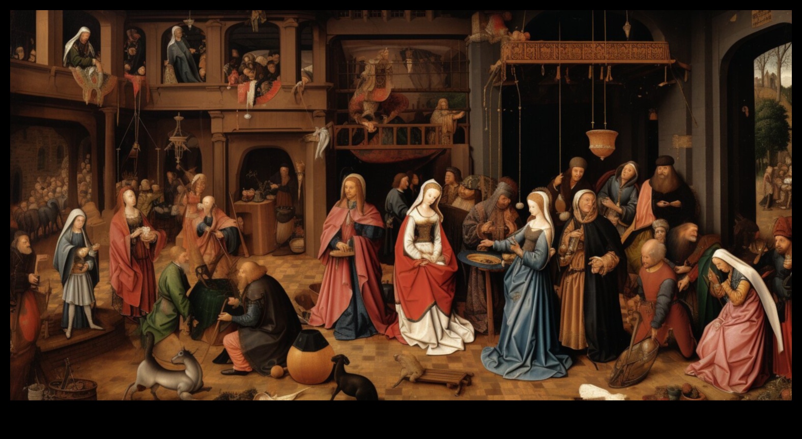 ألوان البلاط: لوحة العاطفة في التمثيلات الفنية في العصور الوسطى