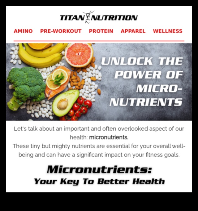 إطلاق العنان للعافية: دور المغذيات الدقيقة في حياة متوازنة